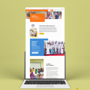 Site web institutionnel université Niger – page La Filière Arts & Culture UAM – Agence Kouma